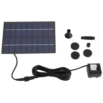 

Solar Water Pump Power Panel Kit Fountain Pool Pond Submersible Watering Display 9V 1.8W Garden Watering Kit