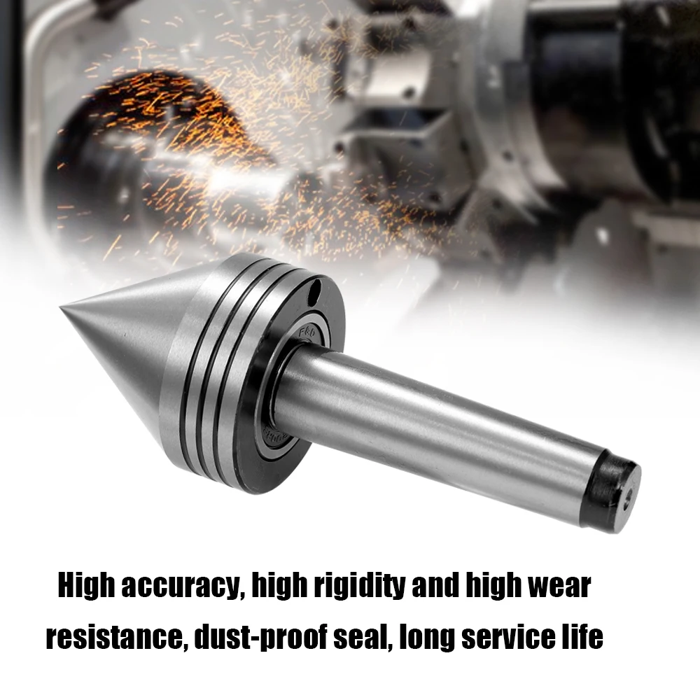 

Portable MT2 Accuracy Revolving Live Center Medium Lathe Machine Tool Accessories Taper Bearing For CNC Cutter