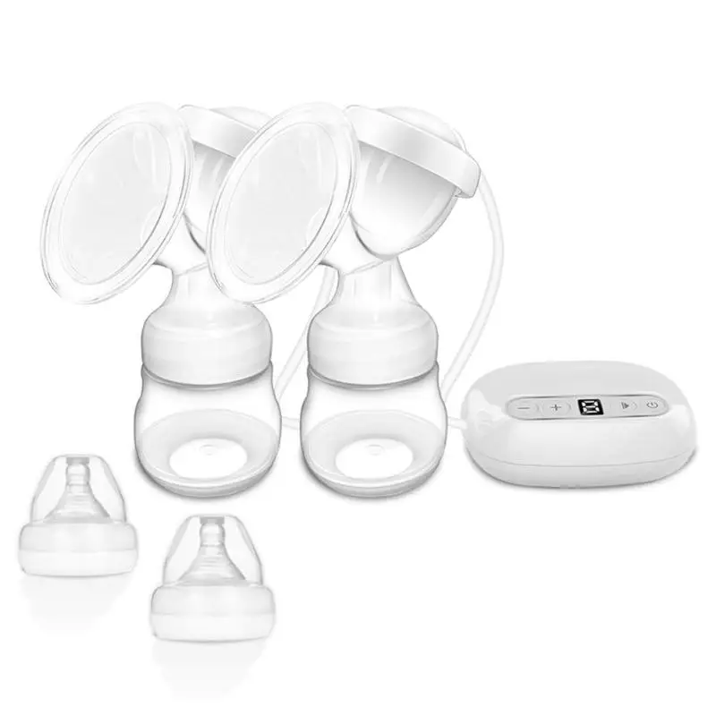 

1 set Baby Double Powerful Electric Breast Pump with Milk Bottle Infant BPA Free for Mother Accessories