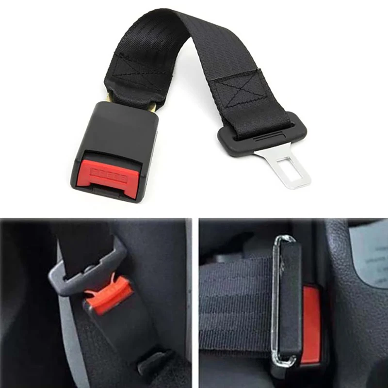 

Longer 36cm 14" Universal Car Auto Seat Seatbelt Safety Belt Extender Extension Buckle Seat Belts Extender