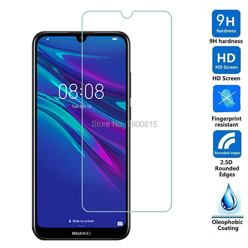 Закаленное стекло 10 шт./лот для Huawei Y6 2019 защитная пленка Взрывозащищенная Защита