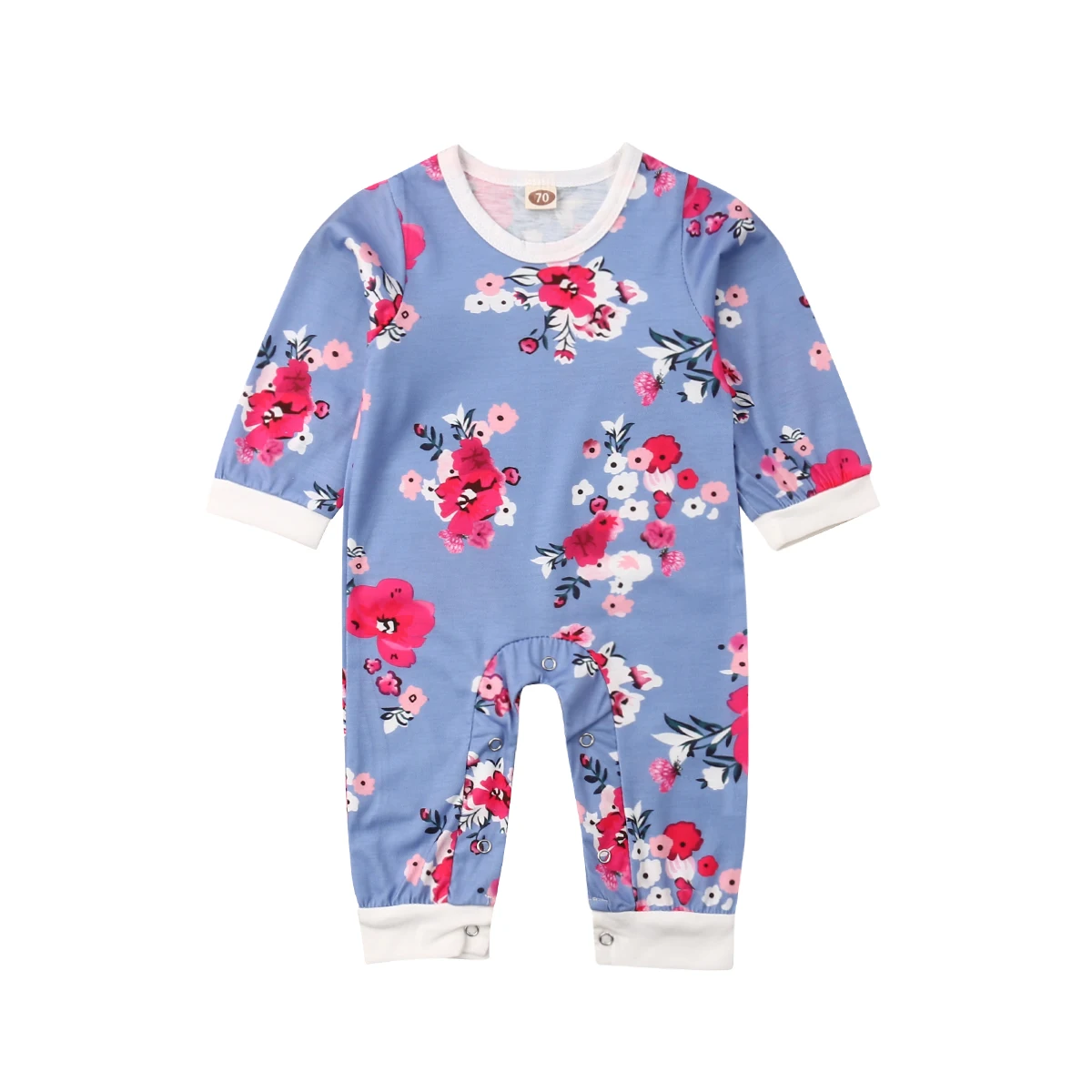 

0-18M Newborn Infant Baby Girl Long Sleeve Floral Romper Jumpsuit Playsuit Outfits Sunsuit Clothes