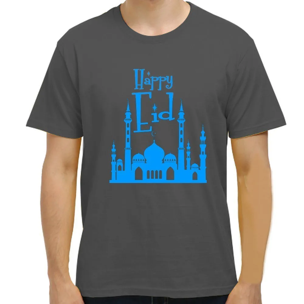 Крутые подарочные футболки Eid Mubarak футболка с короткими рукавами и принтом