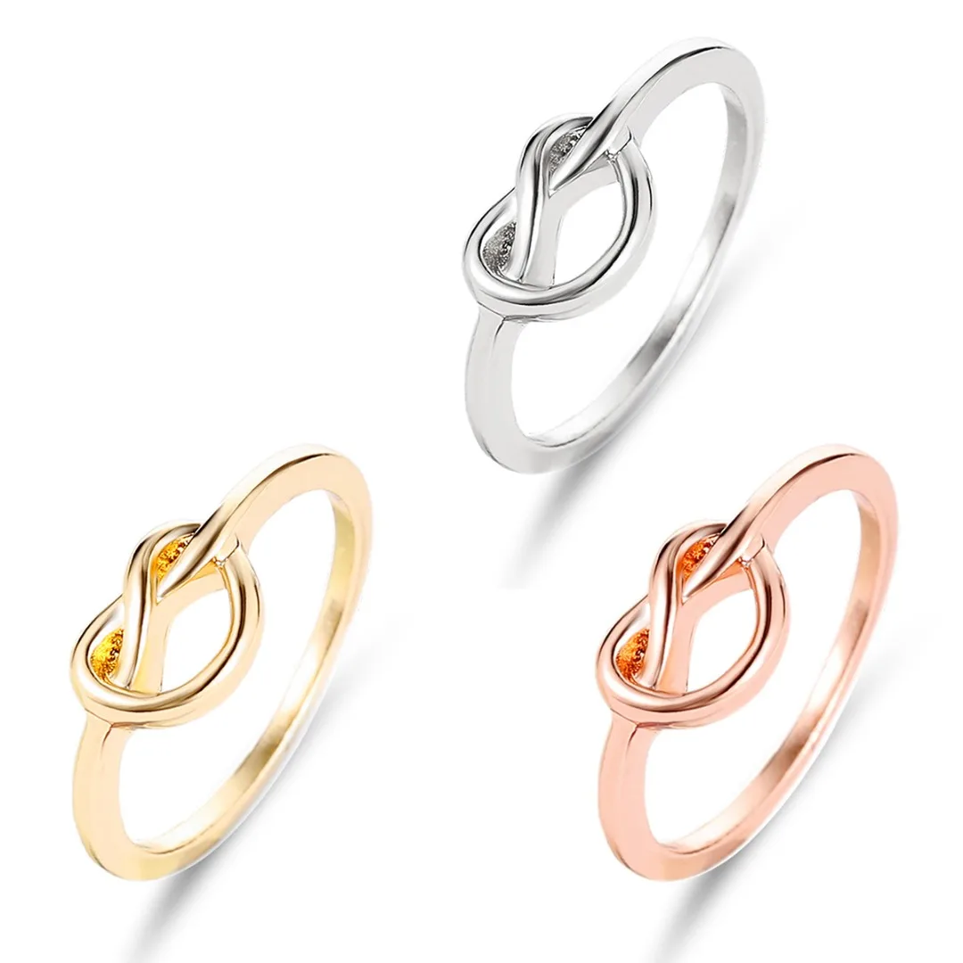 New Band Ring Simple Charm Love Heart Tie Knot Knuckle Rings for Women Engagement Shellhard Fahsion Jewelry|Кольца для помолвки| |