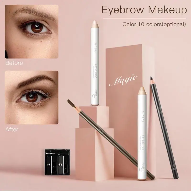 

10 Colors Highlight Concealer Pen Face Acne Blackhead Covering Make up palette Foundation Base Eye Contour Pencil Eyebrow pencil