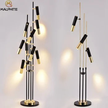 

Modern LED Floor Lamps Industrial Floor Lights Living Room Decor Fixtures Rotating Standing Lamps Bedroom Standing Lights Avize