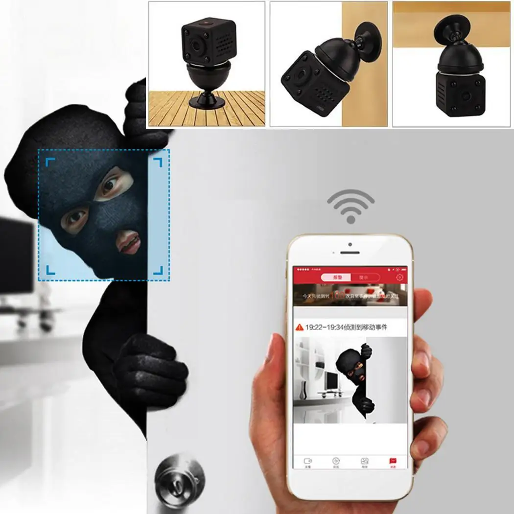 Мини 1080 P HD Wi Fi камера TF 800 мАч карты 3 1 мм IOS 5 в автоматический Android телефон 720 APP