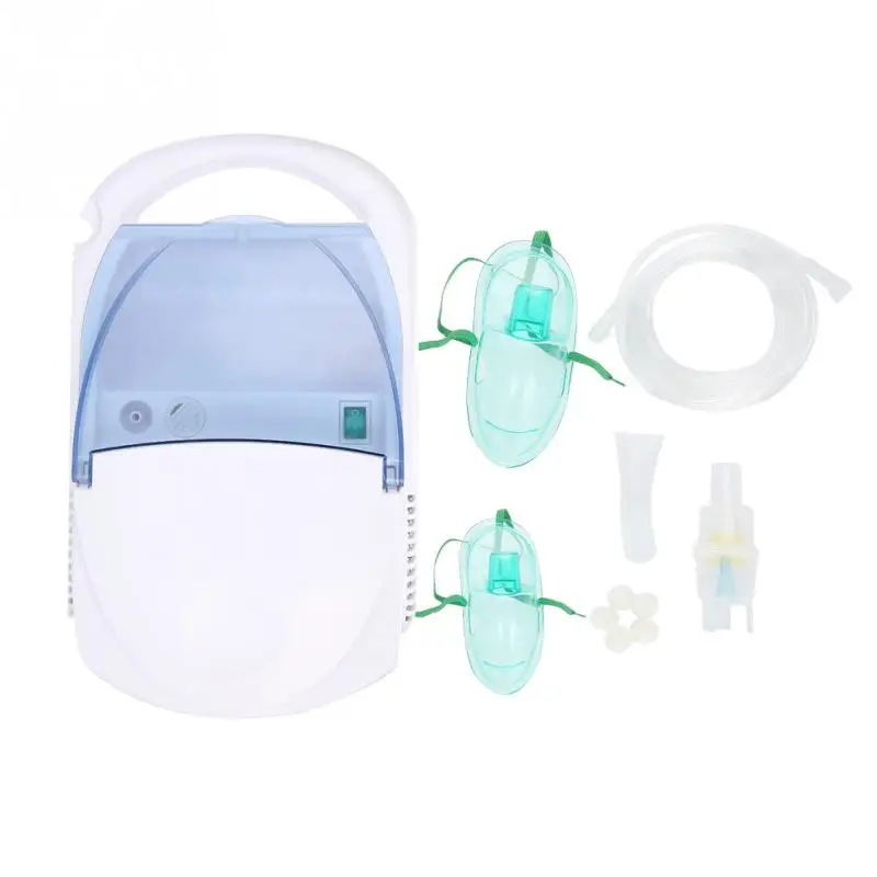 

Portable Nebulizer Compressor Machine System Kit Atomizer Inhaler Spray Steamer Mini Nebulizer for Home Children Adult EU Plug