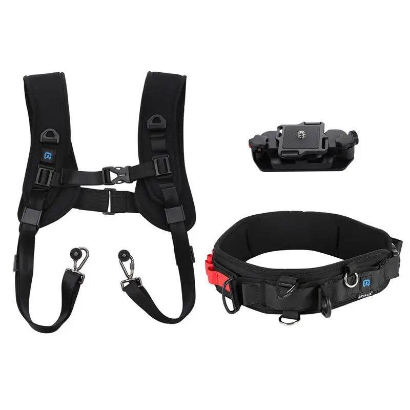 

PULUZ 3 in 1 Universal Action Camera Bundle Kit - Belt/Shoulder strap/Waist buckle For Gopro Hero 7 6 5/AKASO EK7000/APEMAN/OD