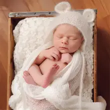 Милый вязаный костюм «кроше» для новорожденных; наряд для фотосессии; детская шапка; реквизит для фотосессии; милая Кепка для новорожденных девочек