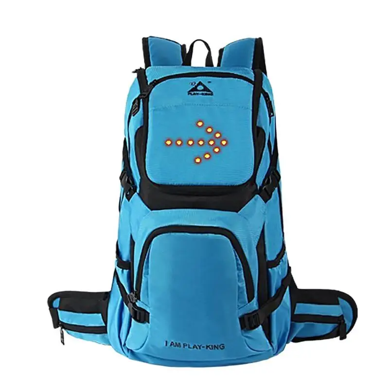 

Cycling Bicycle Backpack LED Wireless Safety Turn Signal Light Backpack For Bike Riding Waterproof Reflective Night Warning Bag