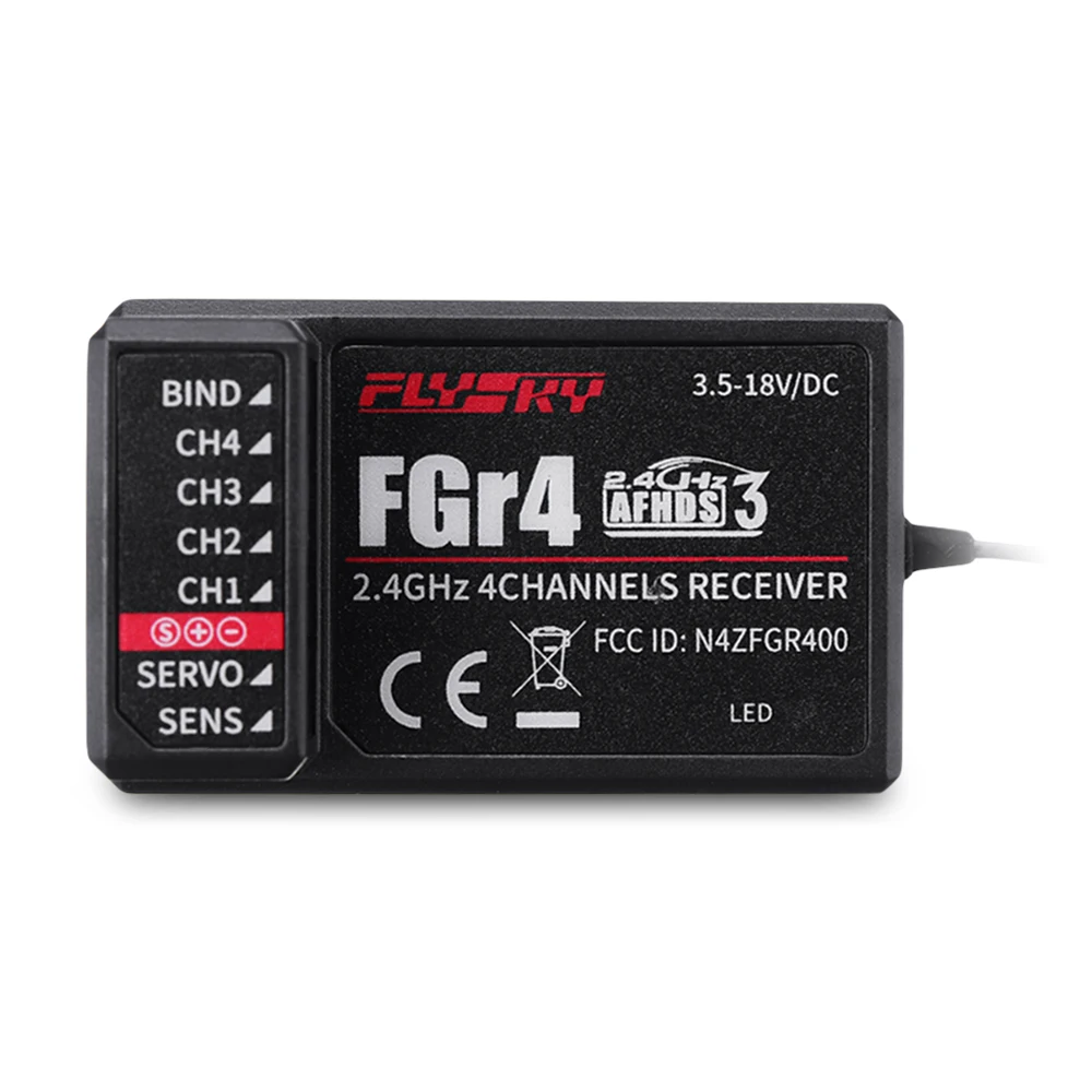 

Flysky FS - GR4 AFHDS 3 2.4GHz Mode 4CH AFHDS Receiver For FS - NB4 + FS - TR4 FS - FG4 Transmitter Remote Control Toy Part
