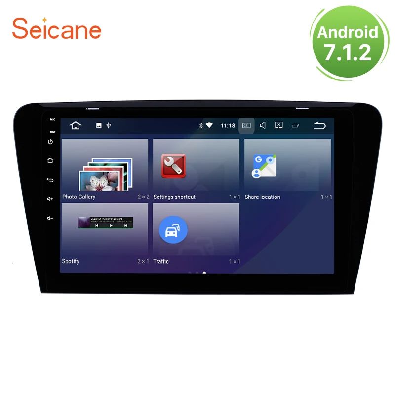 

Seicane 2Din Android 7.1/8.1 10.1" Car Radio For 2015 2016 2017 SKODA Octavia (UV) GPS Navigation Multimedia Player Wifi 3G