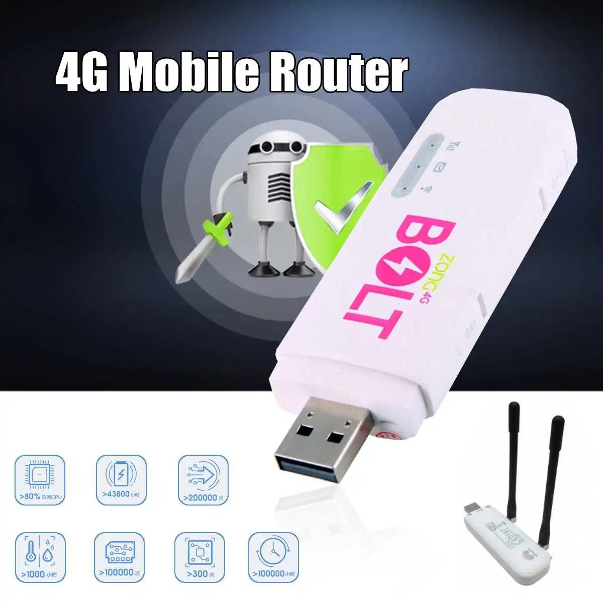 

4G LTE Portable Mobile car Hotspot USB WIFI Wireless Router with Antenna for Smartphone Tablet unloked router wifi modem
