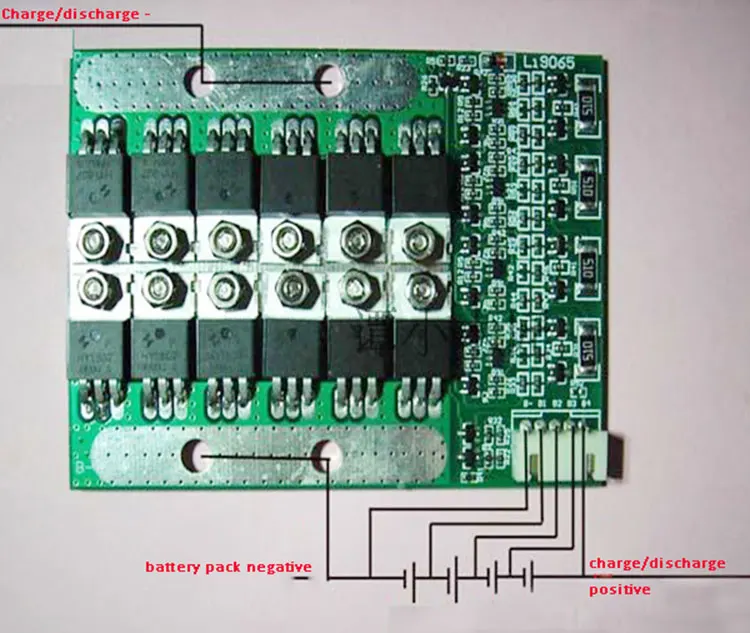 Плата защиты аккумулятора BMS PCM lifepo4 50A bms pcm с балансировкой для запуска