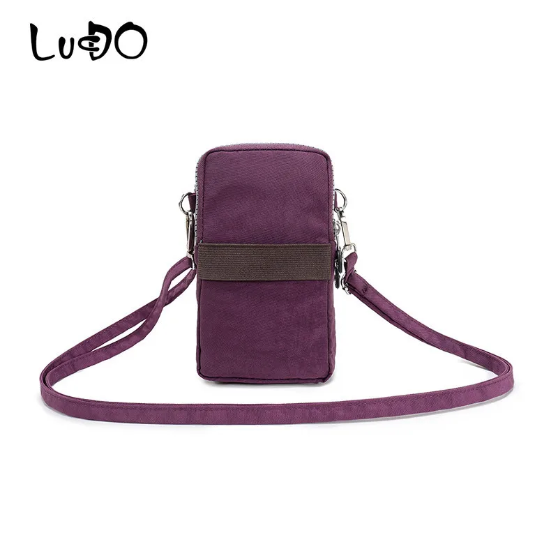 LUCDO البسيطة النساء هانغباغ حقيبة أوراق قماشيّة سيدة الهاتف المحمول محفظة نسائية للعملات المعدنية محفظة مخلب جيب السفر حقيبة الأنثوية حقائب ...