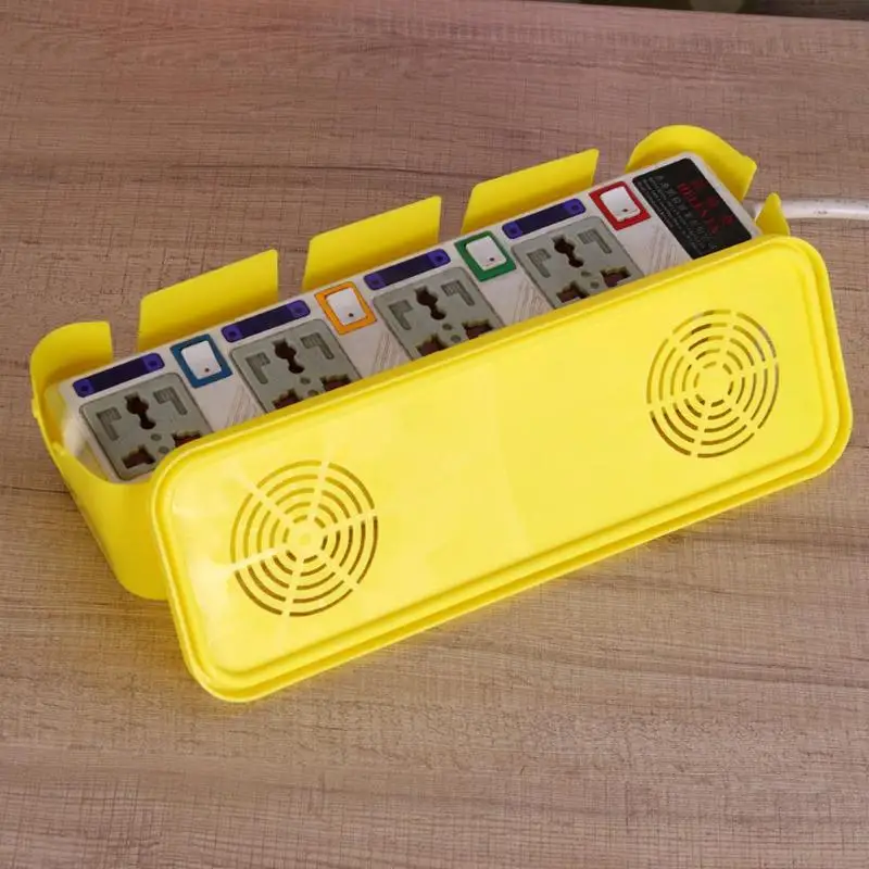 

Power Strip Cord Wire Organizer Cable Line Socket Box Storage With Radiating Hole Heat Emission Hole Dustproof Tidy Accessories