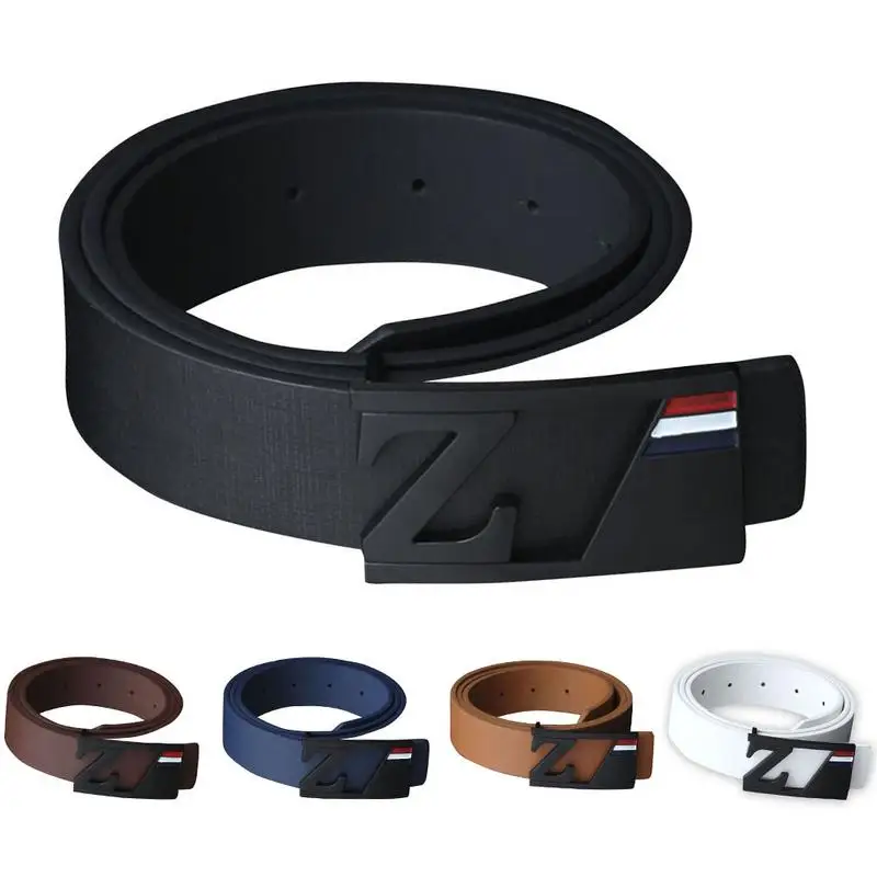 

Men's Belt Leather Belt Z-Letter Buckle Fashion Casual Business Homme Fashion Smooth Buckle Belt Unisex For Men Women Wholesale