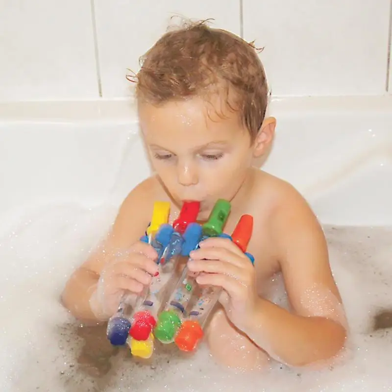 1pc Water Flute Toy Kids Children Music Shower Bath Tub Tunes Colorful Musical Instruments Toys Fun Music Sounds Toy