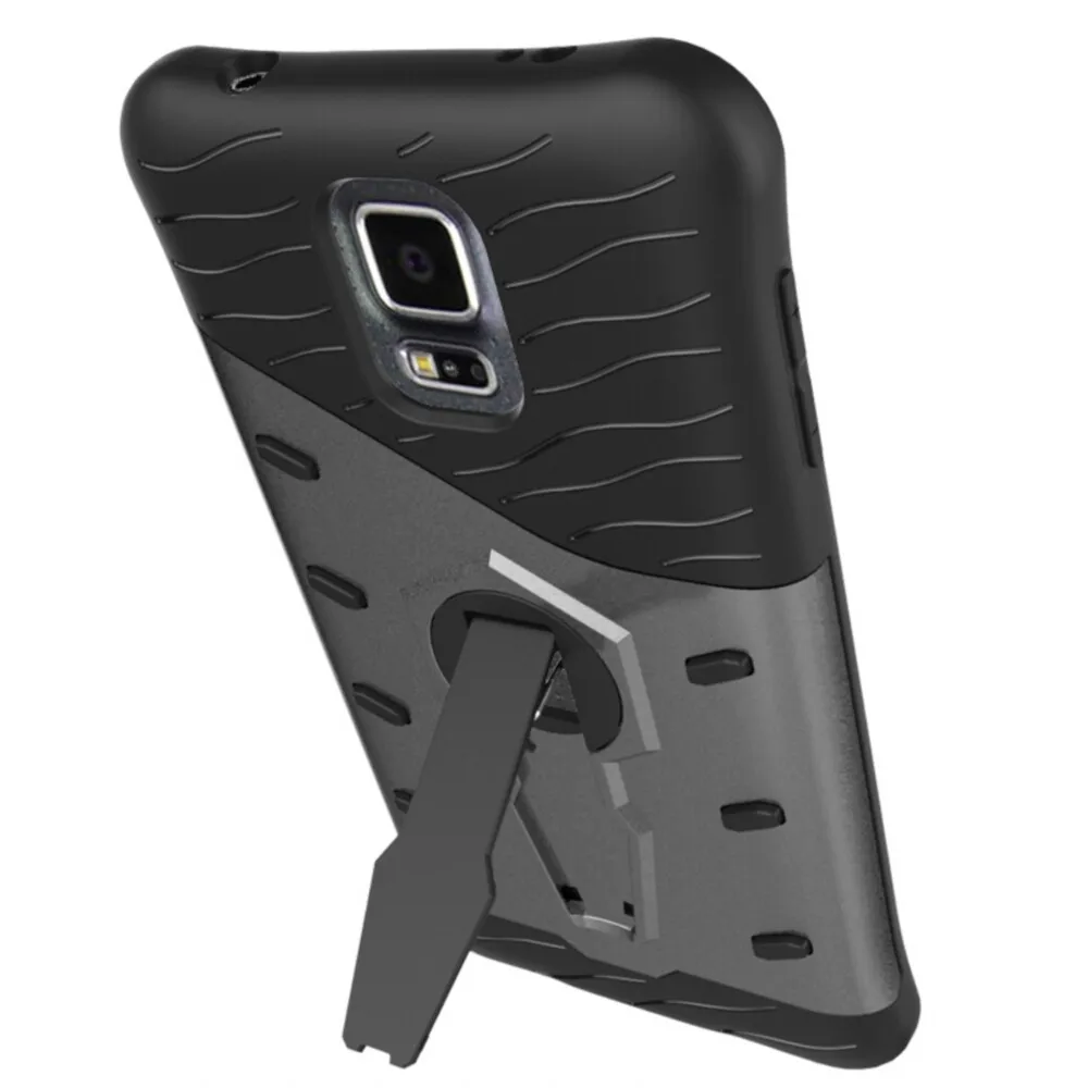 

mobile cell phone Sniper Hybrid Robot Armor ShockProof 360 Kickstand Back Soft Case Cover For samsung galaxy s5