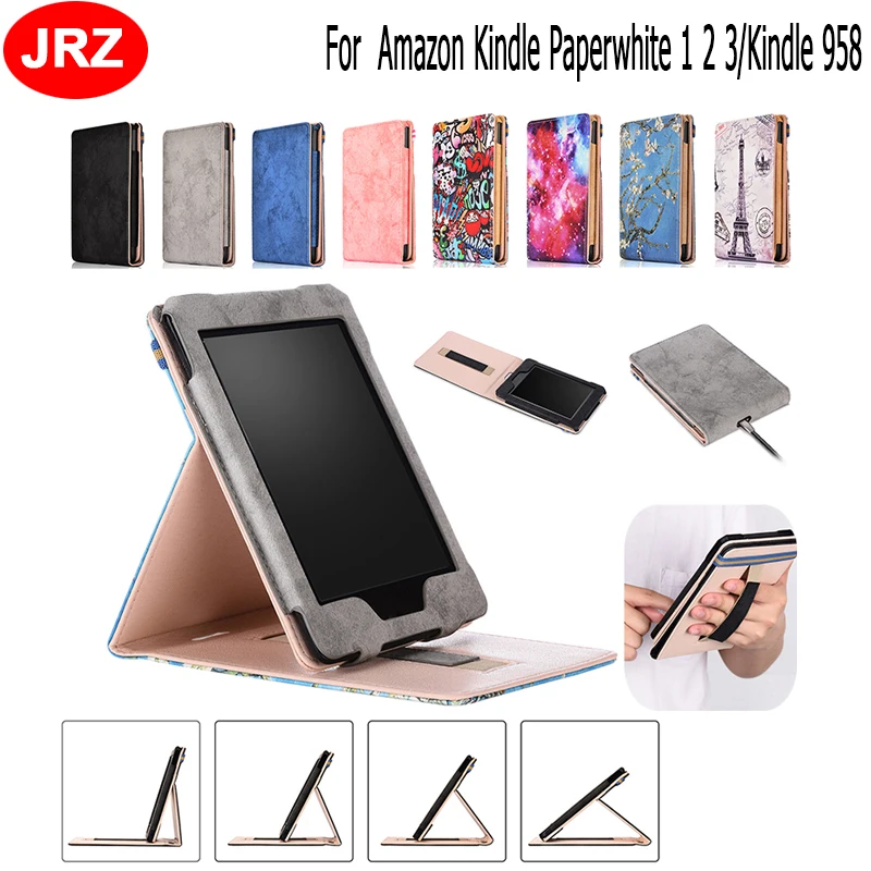 JRZ 6 0 ''для Amazon Kindle Paperwhite 1 2 3 958 электронная книга защитный в виде ракушки Folio Stand