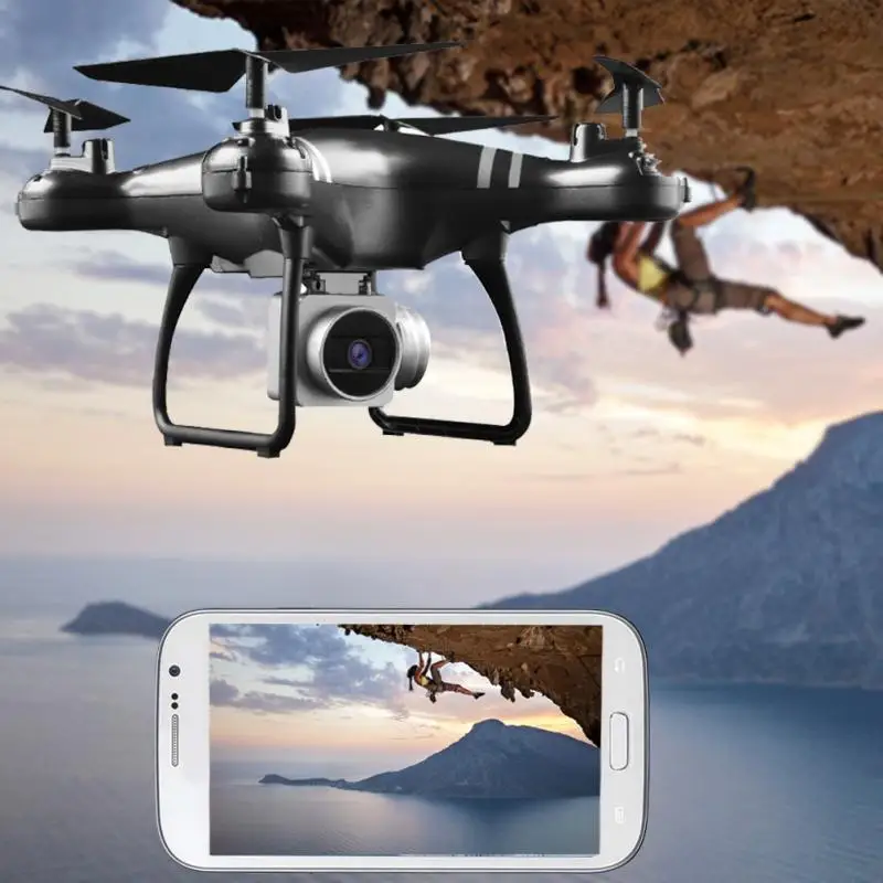 

FOR HJMAX RC Quadcopter Kid Toy Training Wi-Fi Supper Endurance Drone Built-in 1080P HD Camera FPV RC Drone White black