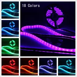 DC12V 5 M RGB Светодиодные ленты 60 светодиодный s/m SMD 5050 Водонепроницаемый Гибкая ленточная красочные дюралайта строки лампы + светодиодный