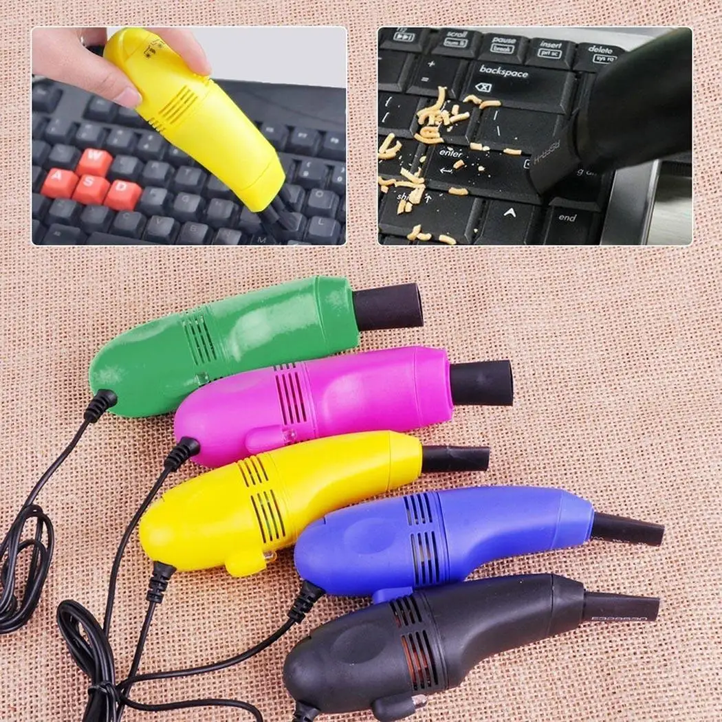 Mini Vacuum Brush Dust Cleaning Kit USB Nylon Keyboard Random Cleaner for PC Laptop Computer