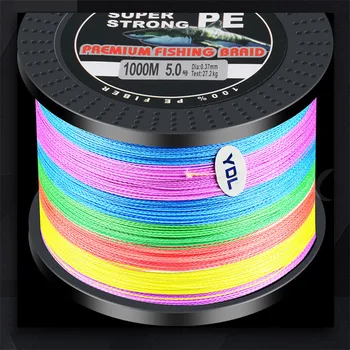 

Super Power 10-200LB Braided Fishing Line PE Multilament Braid Lines 1000M 4 Strand River Saltwater Tresse De Peche