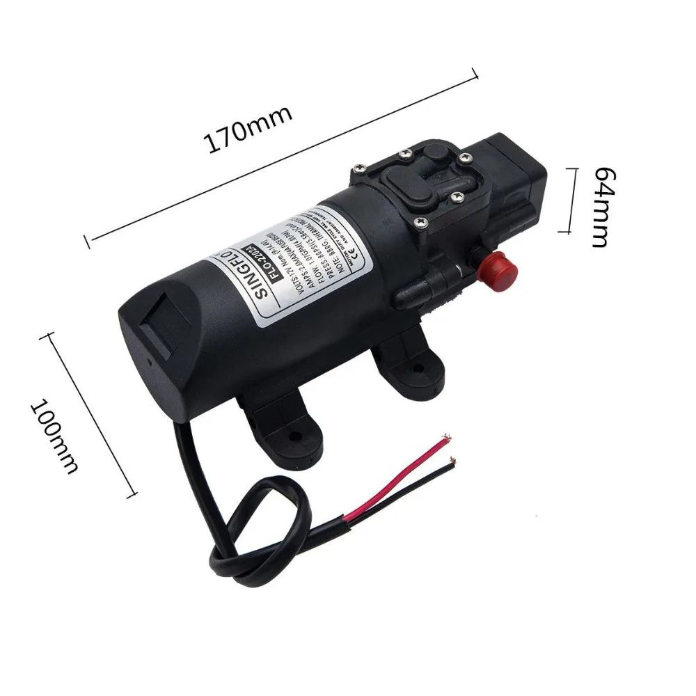 

12V Water Pump Pressure 4.0LPM Self-Primming Caravan Camping Boat