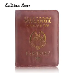 KUDIAN медведь мода паспорт обложка для паспорта держатель мужской кошелек для путешествий кредитной держатель для карт обложки для