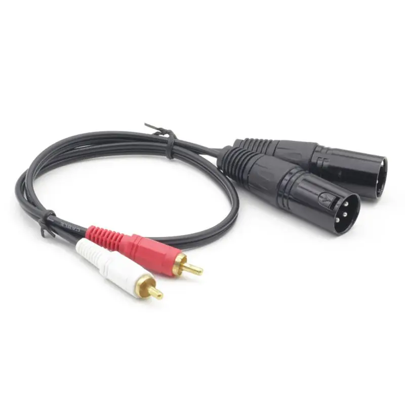 RCA Женский к 2RCA мужской аудио видео микрофон кабель 1 5 м|Детали и аксессуары для