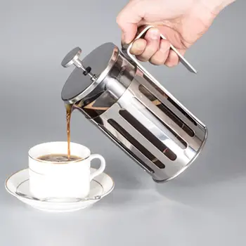 

350/600/1000ml Stainless Steel French Press Coffee Maker Household Tea Pot Jug