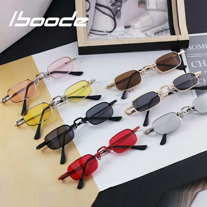 

iboode 2019 Colorful Baby Sunglasses Small Steampunk Style Shades Boys Girls Cool Fashion Sun Glasses UV400 Children Sunglasses