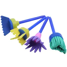 16 шт. губки для рисования, Детские кисти для рисования, наборы для раннего обучения, кисти для творчества