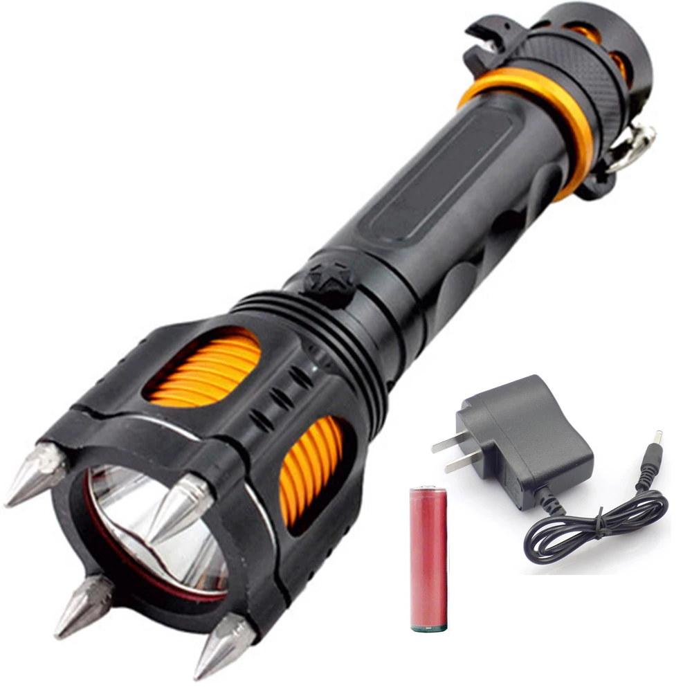 

1000lm T6 LED Flashlight Torch Rechargeable Lantern Zoomable 5 Modes Hunting FlashLight for 18650 Battery Direct Charge