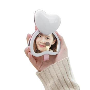 

Gift 3600Mah Usb Hand Warmers Charging Treasure Dual-Use Mini With Fill Light Makeup Mirror Mobile Power