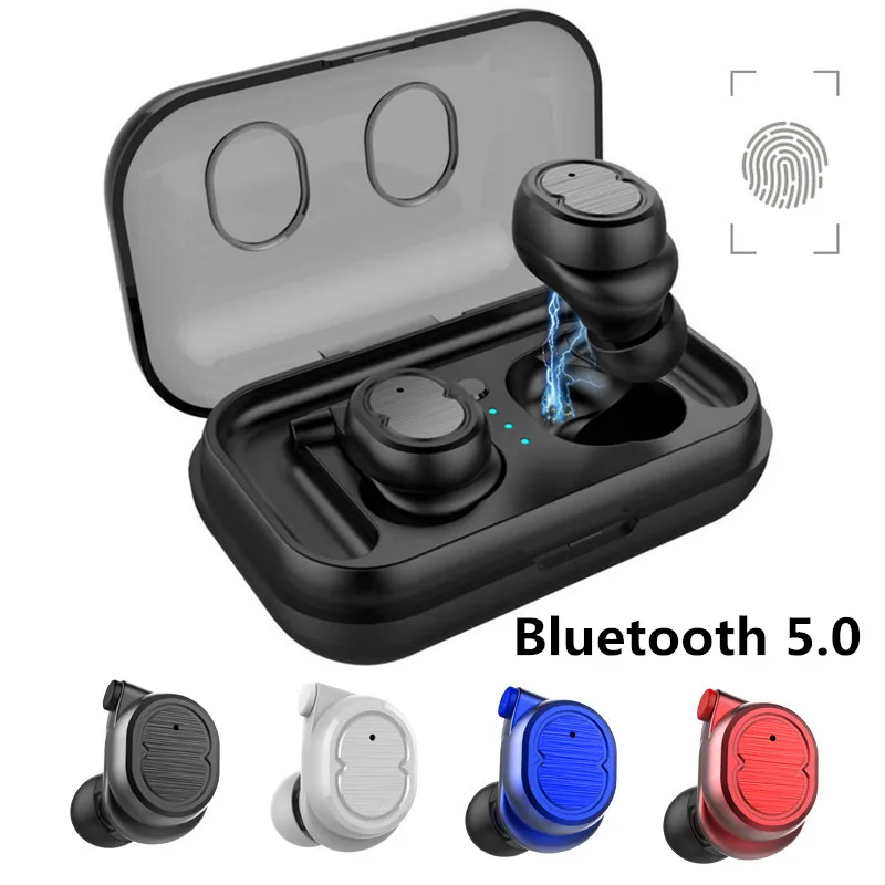 

Wireless bluetooth Earphone Headset IPX5 Waterproof bluetooth 5.0 Stereo Portable Sport Headphone for Samsung for iPhone
