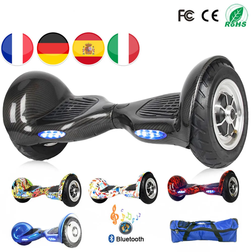 Hoverboard 10 Scooter Electrico Skateboard Electrique Hoverboard 10 Pouce Overboord Batterij Scooter Skate Board Hub Over Boord