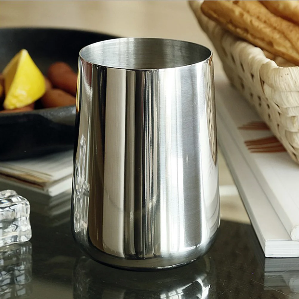 

1 PC 304 Stainless Steel Cup Red Wine Beer Container Creative Portable Outdoor Juice Drink Metal Water Storage Cup