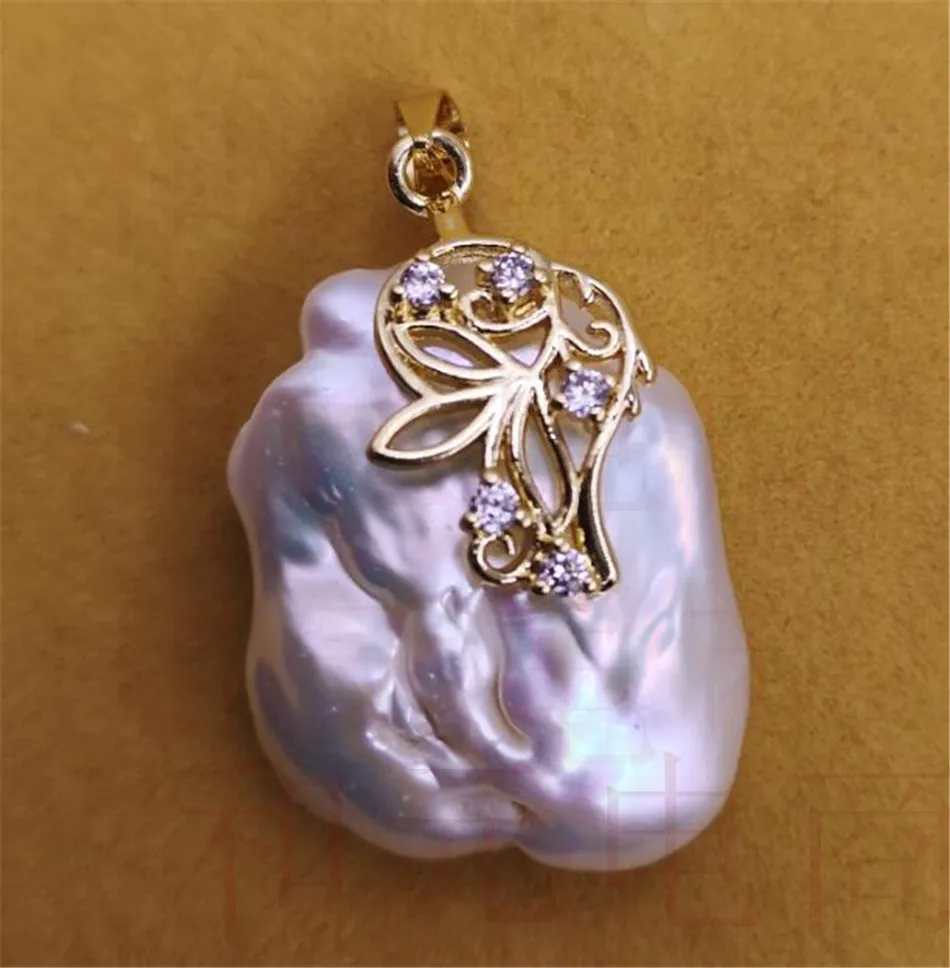 

NECKLACE DIY gorgeous hand-made elegant GOLD Natural HUGE 20-25MM White PEARL PENDANT flawless Mesmerizing AAA+ Luxury