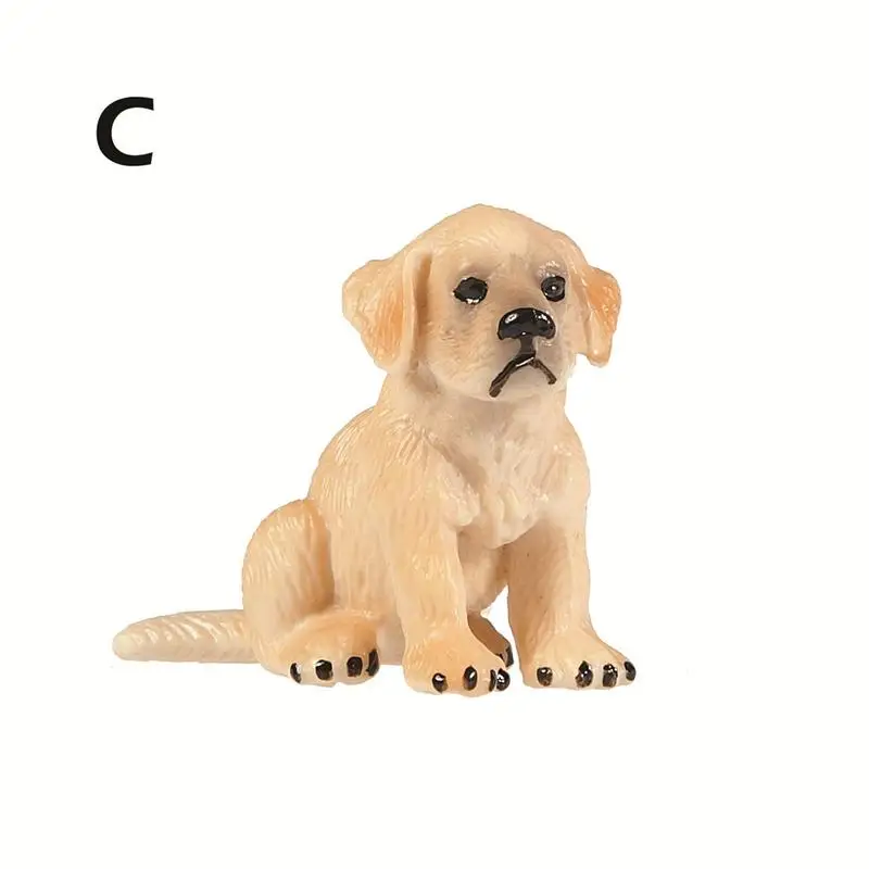 

1PC Golden Retriever Model Sculpture Toy Gifts Lifelike Animal Model Figure Toy Figurine Home Decor Lovely Birthday Gift