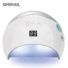 SIMINAIL мощная светодиодная УФ-лампа для ногтей 42 Вт Сушилка для ногтей всех типов гель-лака 42 Вт белый розовый двойной светильник 405 легко носить с собой