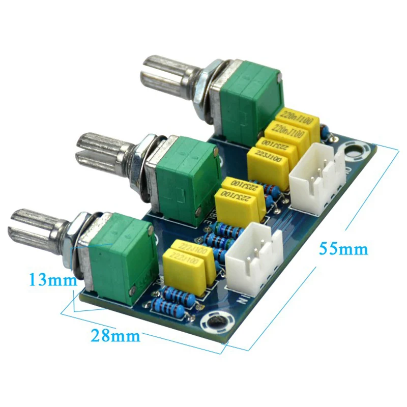 

Tube Amplifiers Audio Amplificador Preamp Tone Board Hifi Bass Treble Volume Control Board 3-Channel Subwoofer 2.1 Amplifier