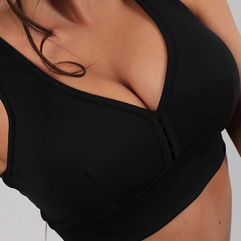 

Athletic Women Sport Gym Pink Bra Deep V Neck Backless Breathable No Rims Top Jogging Fitness Exercise Sexy Femme Mujer Yogawear