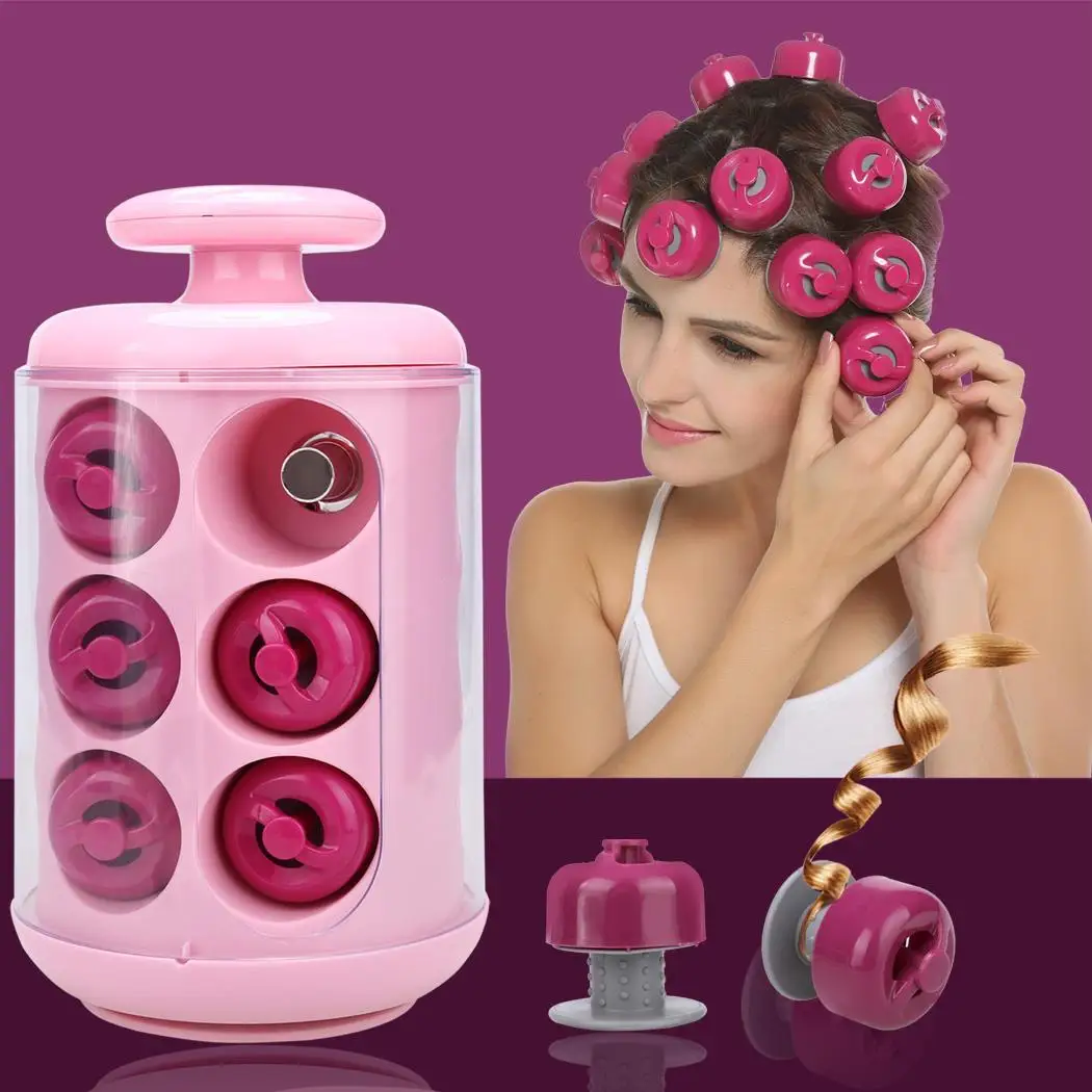 

Professional Electric Curly Pods Hair Styling x Pods, x Manual, x Glove Tool 12 Rollers Home, 1690g Hair Curler