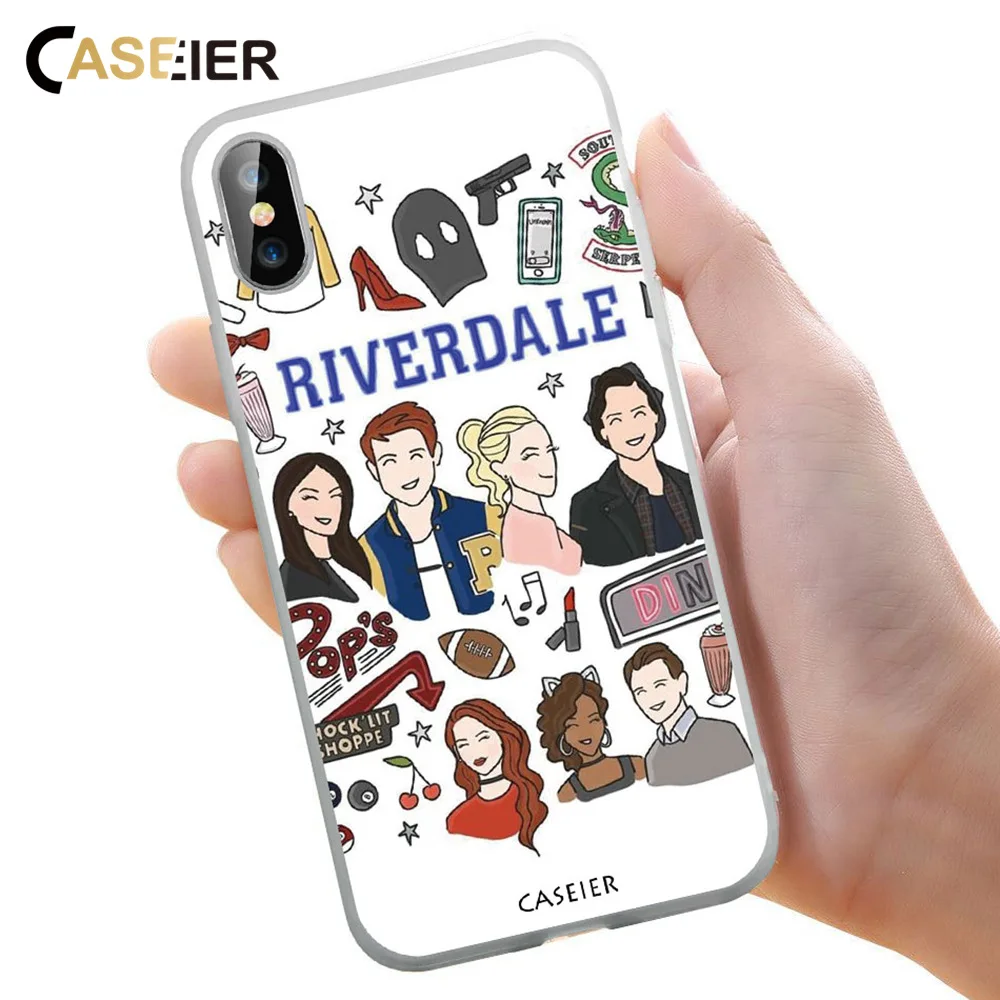 Чехол CASEIER с рисунком ривердейла для Xiaomi 6 8 Lite A1 A2 5X чехол Redmi Note 5 Plus Pro pocophone F1 Coque Capa