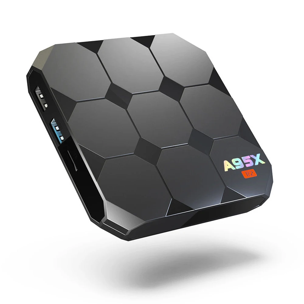 2018 A95X R2 ТВ приставка Amlogic S905W 2 4 GHz 4K WiFi Android 7 1 домашний медиаплеер US plug|ТВ-приставки