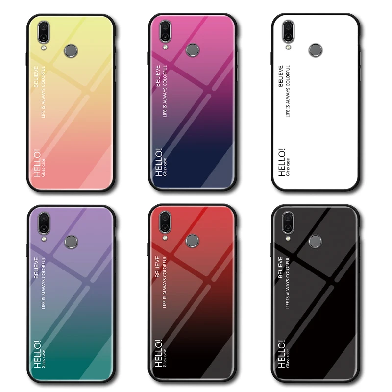 For Xiaomi Redmi Note 7 Tempered Glass Case for Xiaomi