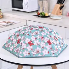 Складная крышка для еды с милым принтом, теплоизоляционная защита от насекомых, пылезащитная крышка для домашней кухни(узор 3